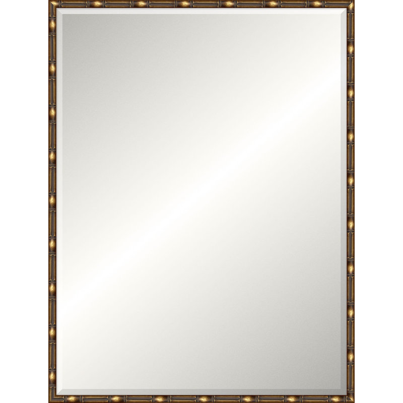 Miroir de plancher en bois massif, Rectangulaire, 49,75 po x 37,75 po