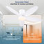 Ventilateur de plafond encastré 36/42/48 po à profil bas avec éclairage et télécommande-647977973-647977738