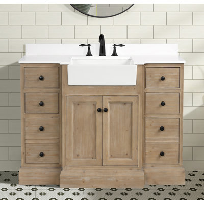 Claire 48'' Single Bathroom Vanity with Top
