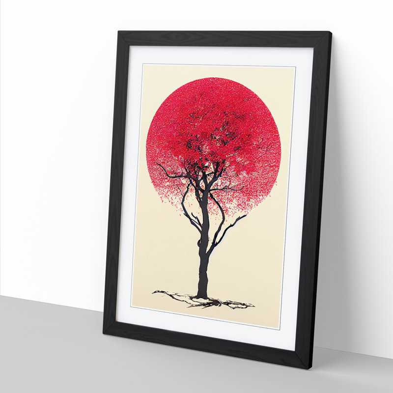 Apple Tree Neo 1 Piece Single Picture Frame Wall Art, 64cm H x 46cm W, Oak Framed