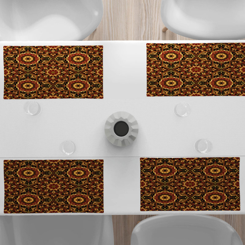 Polyester Geometric Rectangle Placemat