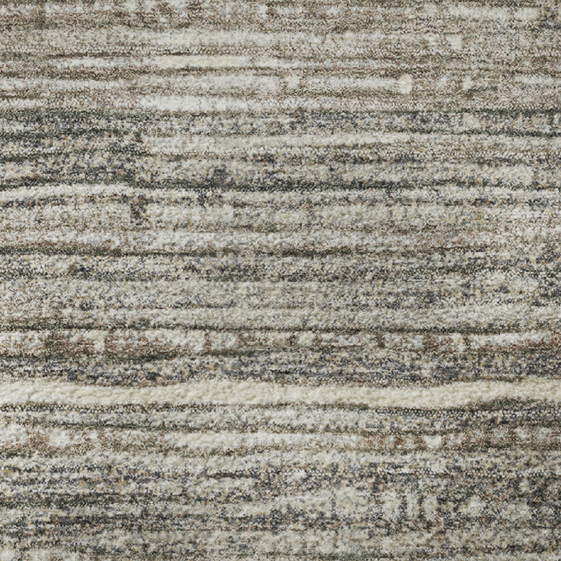 Premium Machine Washable Mayfield AMF1846 Stripes Rug, Round 8'