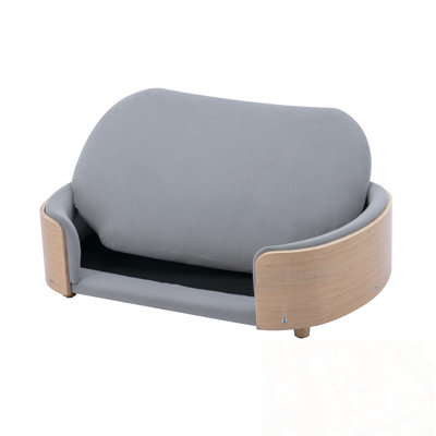 Velvet Dog Bed With Sturdy Wooden Legs