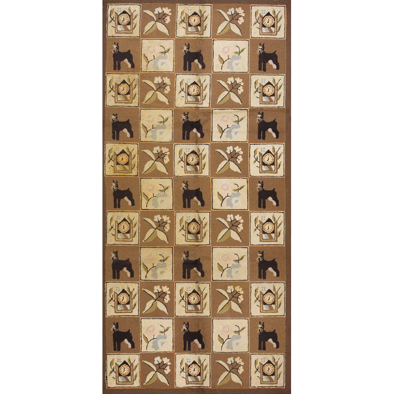 Hand Knotted Wool Area Rug