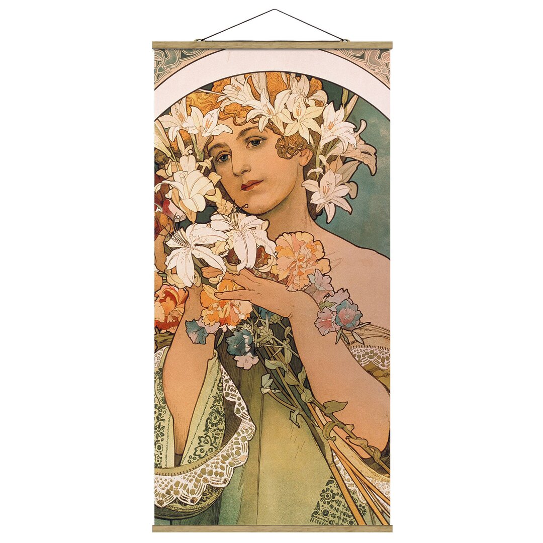 Wandbild Flower von Alfons Mucha