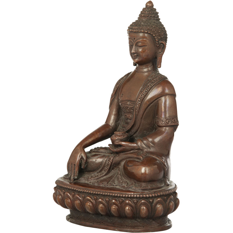 Statue Bouddha dans le Bhumisparsha Mudra
