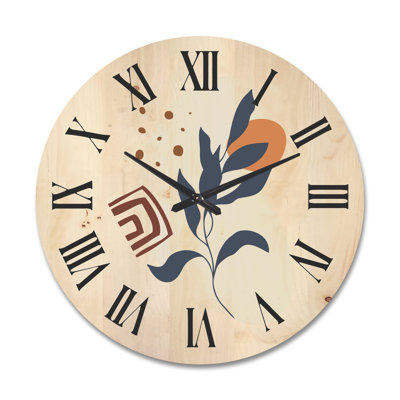 Horloge murale abstraite