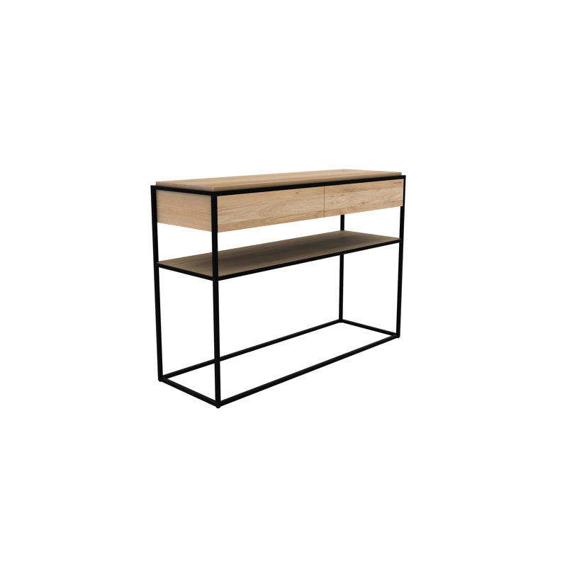 Monolit 48'' W Solid Wood Console Table, Natural