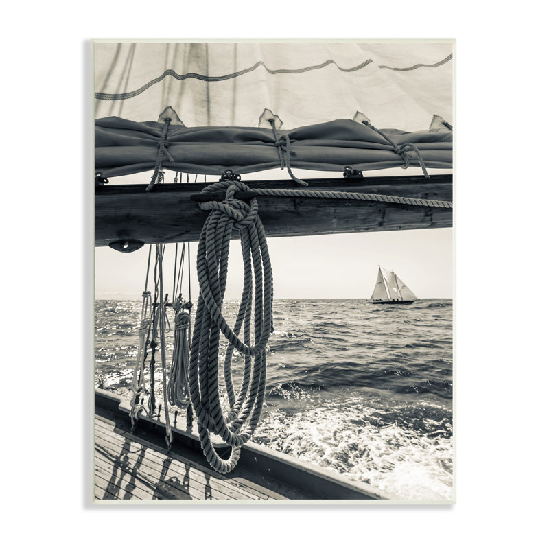 «Ocean Sail Tie Line» par Danita Delimont - photographie, Plaque murale, H 19 po x l 13 po