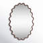 Modern Wavy Framed Oval Wall Mirror-271323698