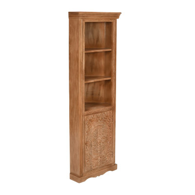 Ruven 175cm H x 60cm W Solid Wood Standard Bookcase