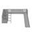Twin Size Loft Bed With Slide-473335078