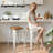Upholstered Seat Counter Stools with Metal Frame-10508793-10508794