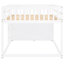 Lit superposé double blanc avec structure en pin massif et nombreuses options de rangement 4 3 tablettes en bois blanc pour rehausser la chambre à coucher-593508980-593508981