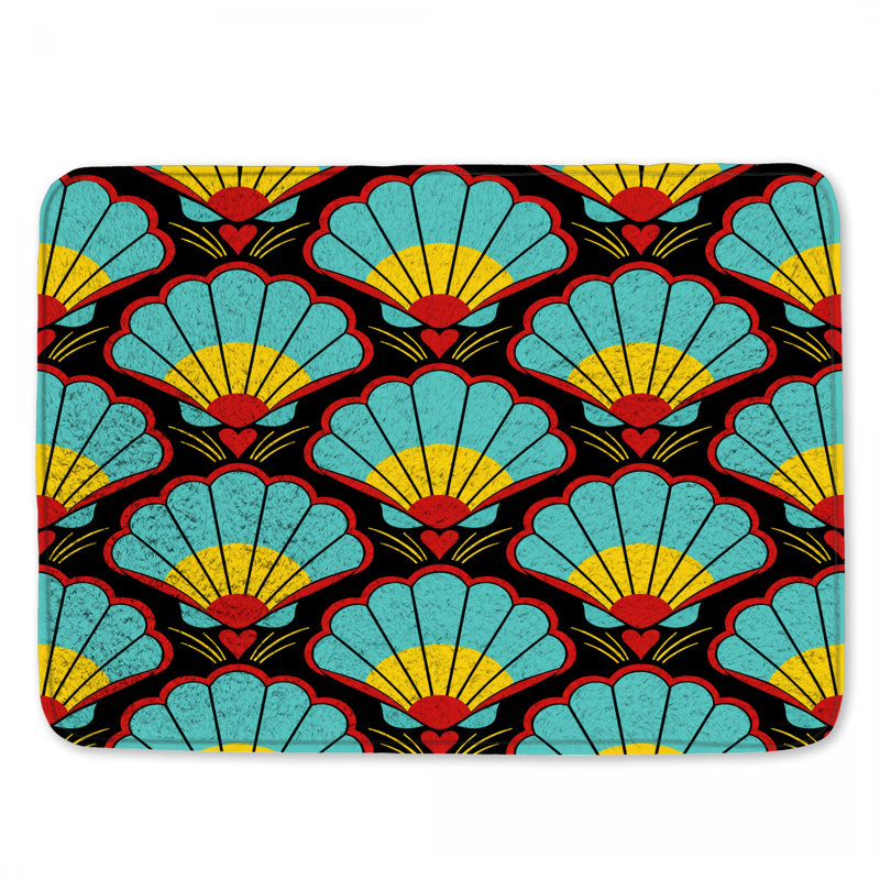 Tapis de bain Art Deco, L 24 po x L 17 po