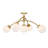 Redfield 5-Light Convertible Semi-Flush or Pendant in Brass-988638626