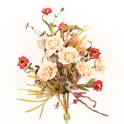 Arrangement floral de marguerite artificielle de ferme de 22 po pour remplissage de vase, longues branches de tige en fausse feuille de fleurs pour la maison