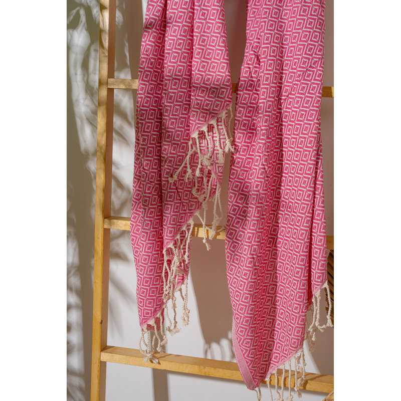 Luxurious Fouta Beach Towel, 100% Cotton, 39.4 x 70.9 inches | Soft, Lightweight, 7.9 oz/sq ft | Ideal for Beach, Pool, and Spa | Quick-Drying, Easy Care - Gentle Wash at 104°F, Tumble Dry Low
