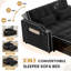 Canapé futon convertible 3-en-1 en velours-45144902