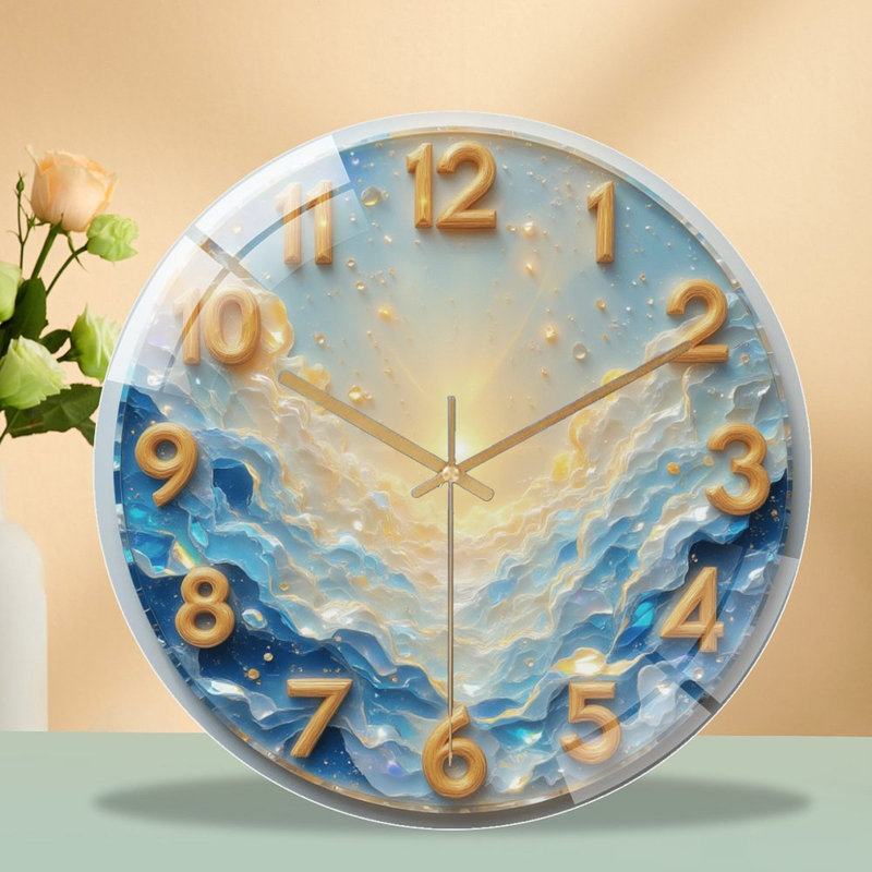 Horloge murale 12 po Golden Sun