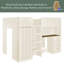 Lit mezzanine double avec tiroirs Angelynne Kids