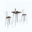 Ensemble de table et de chaises à hauteur de bar 3 pièces