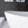61 In. X 31.5 In. Solid Surface Slipper Freestanding Soaking Bathtub In Matte White