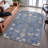 Premium Machine Washable Gurubaksh AMF1156 Floral Rug-759287913