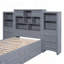 Lit plateforme polyvalent en bois avec rangement abondant et design élégant-2043197854