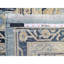 Tapis bleu en laine noué à la main 8 pi 7 po x 12 pi 2 po Hera