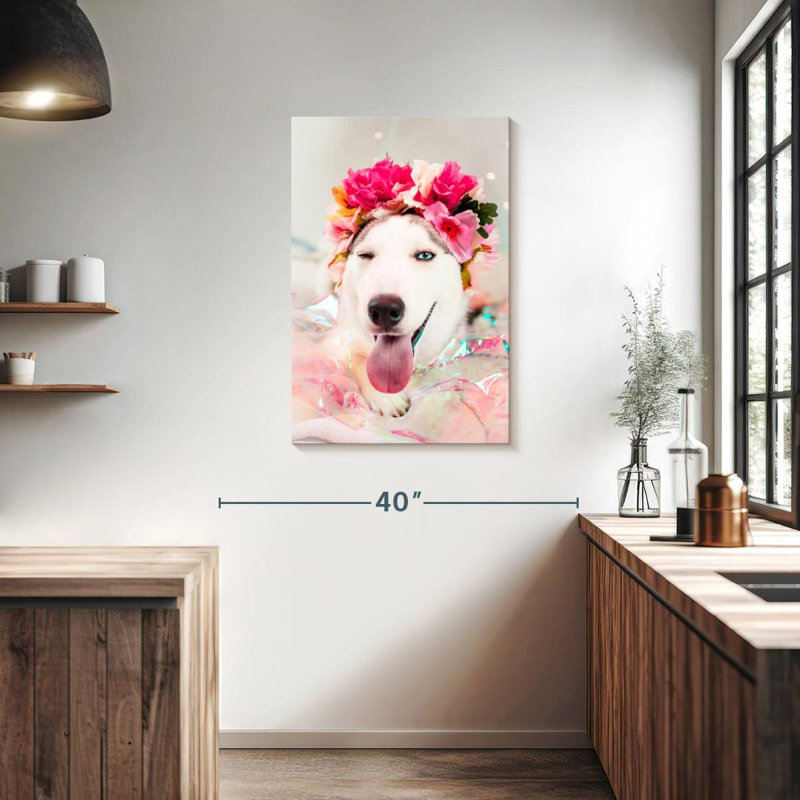 Brampt Cute Husky, 36" H x 24" W