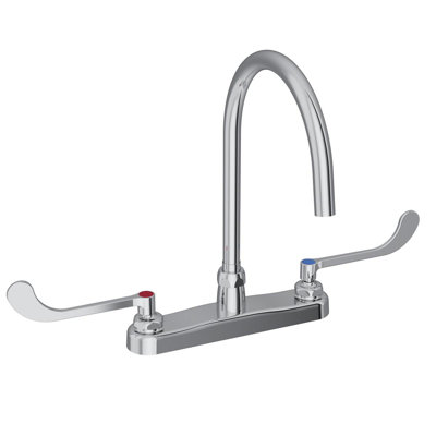 Robinet à écoulement laminaire 8 po avec poignées en forme de col de cygne 6 po