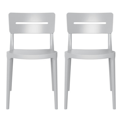 Outdoor Stacking Dining Side Chair (Set Of 2)