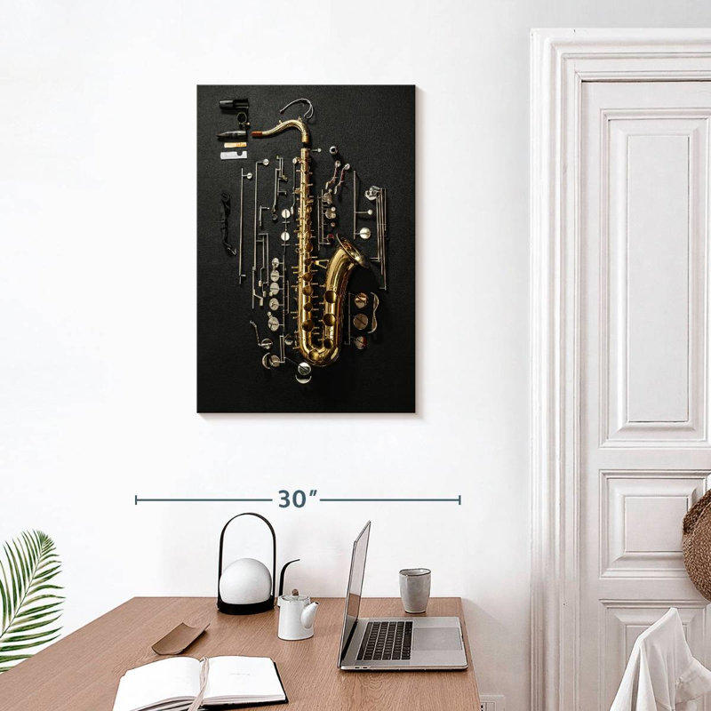 Abarca Play The Saxophone, 30" H x 20" W