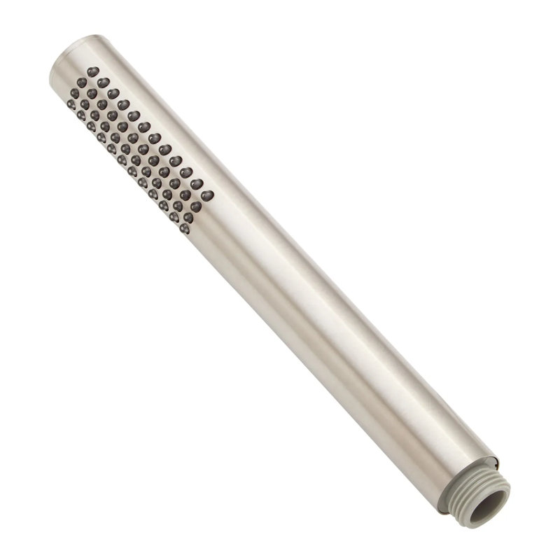 Contemporary Tubular Hand Shower and Slide Bar with Hose 1.8 GPM, Brushed Nickel
