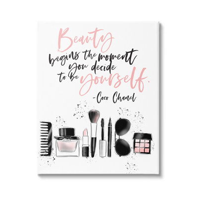 " Beauty Begins Uplifting Fashion Quote " by Alison Petrie