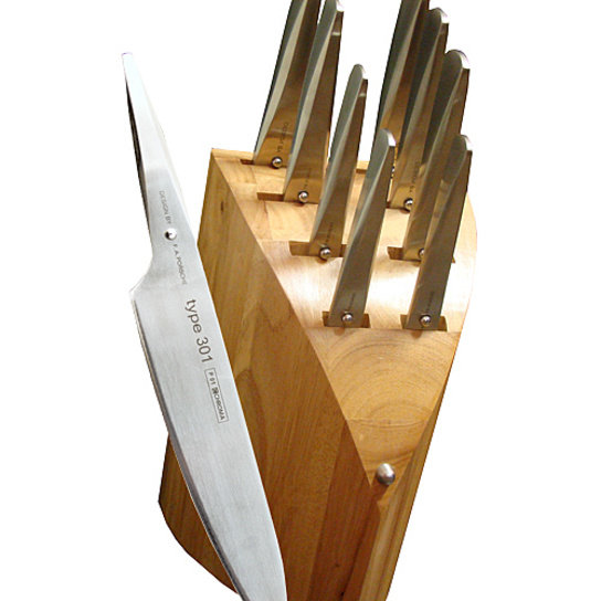 Chroma Type 301 10 Piece Stainless Steel Knife Block Set
