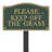 Please Keep Off Grass Garden Sign