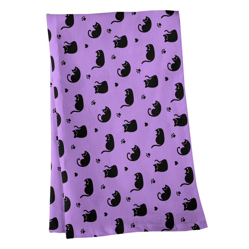 Mcguinness Tea Towel Kitchen Towel, Poly Twill, Purple