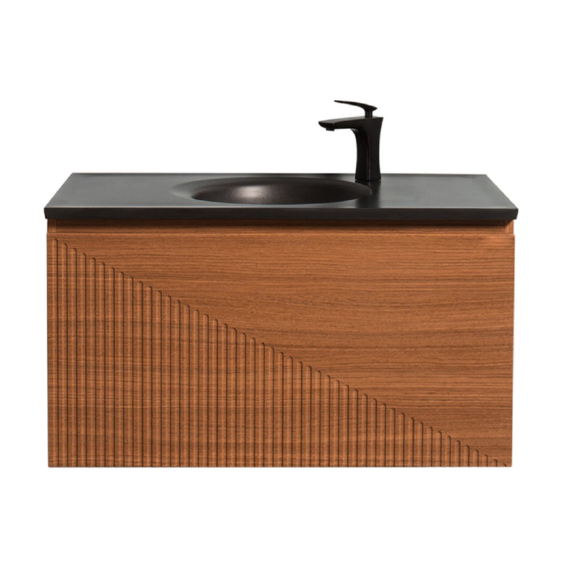 35.5" Wall-Mounted Single Bathroom Vanity Set