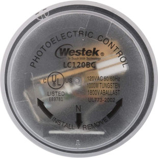 Amertac Black Photoelectric Twist Lock Light Control 1 Pack