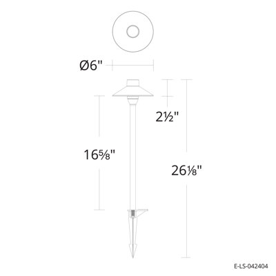 Éclairage pour aménagement paysager avec ampoule G4 en aluminium thermolaqué East Grove Home