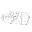 Causeuse-coussin modulable noire en cuir véritable-128966713