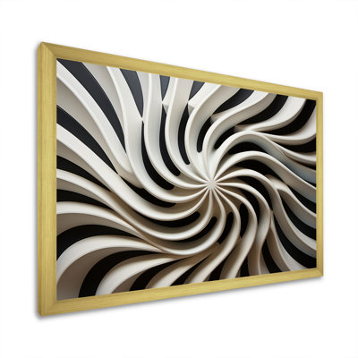 Art mural noir et blanc Opt I