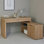 Bureau en L 55,12 "avec armoire de rangement