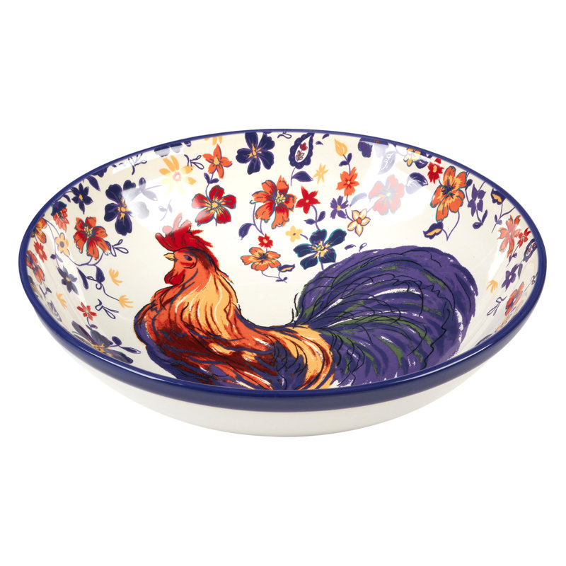 Bol de service Morning Rooster 13 po de diamètre x 3 po 128 oz
