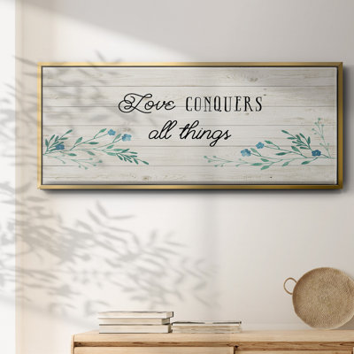 Amour floral - toile encadrée