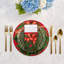 Christmas Wreath Cotton Blend Square Napkins-1748952481