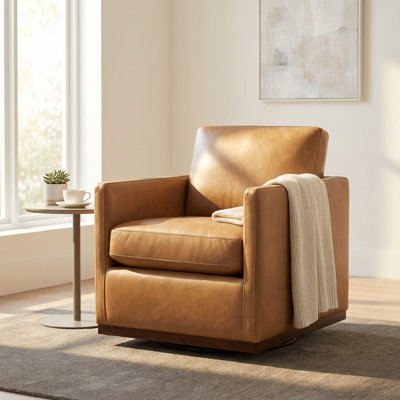 Assiatou Wide Swivel Arm Chair