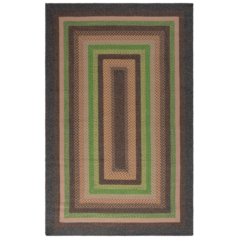 Ceaira Hand Woven Performance Machine Washable Performance Striped Indoor/Outdoor Area Rug, Rectangle 5' x 8'